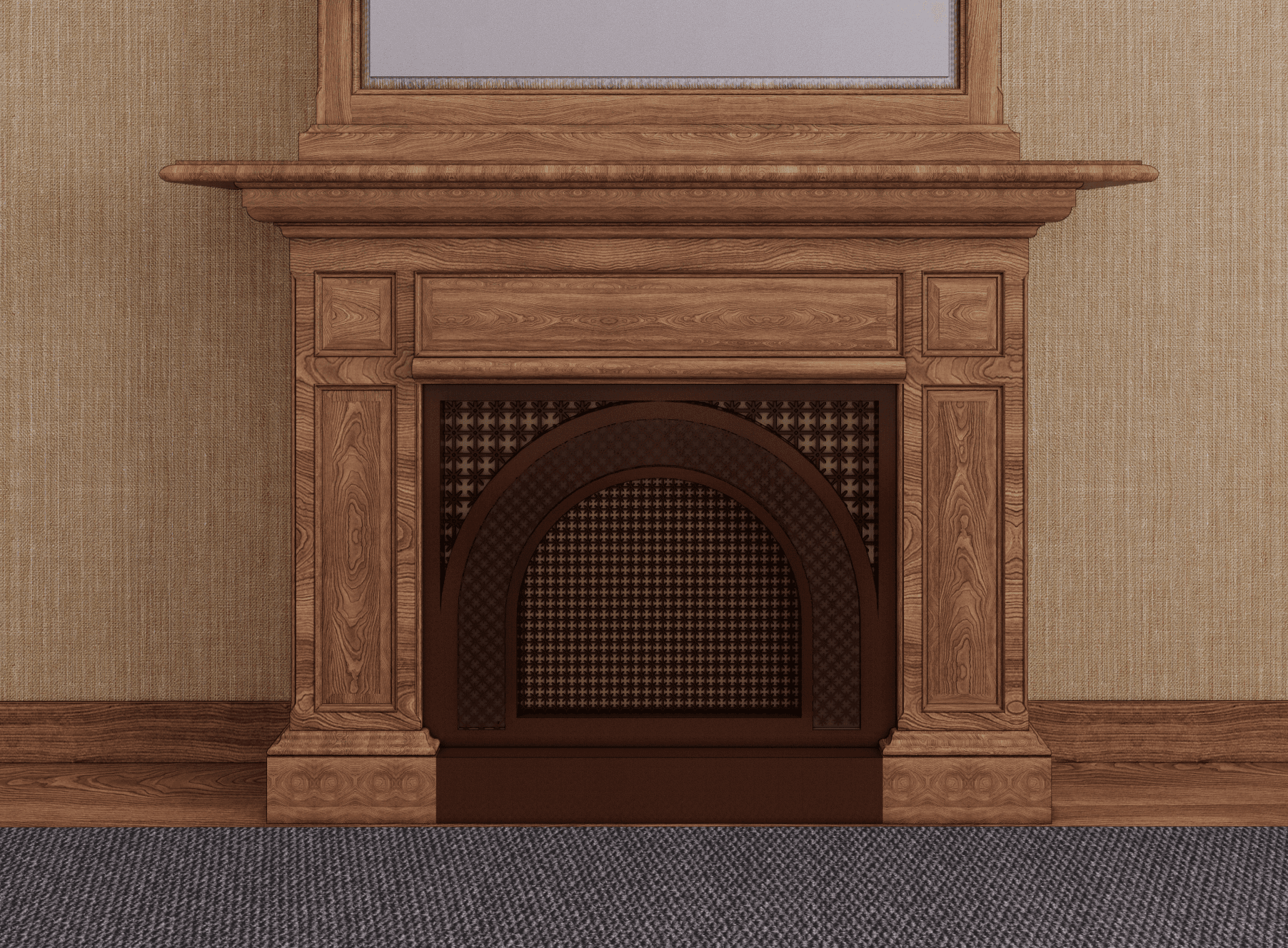 Impressie schouw gebouw J na renovatie met ingepast rooster