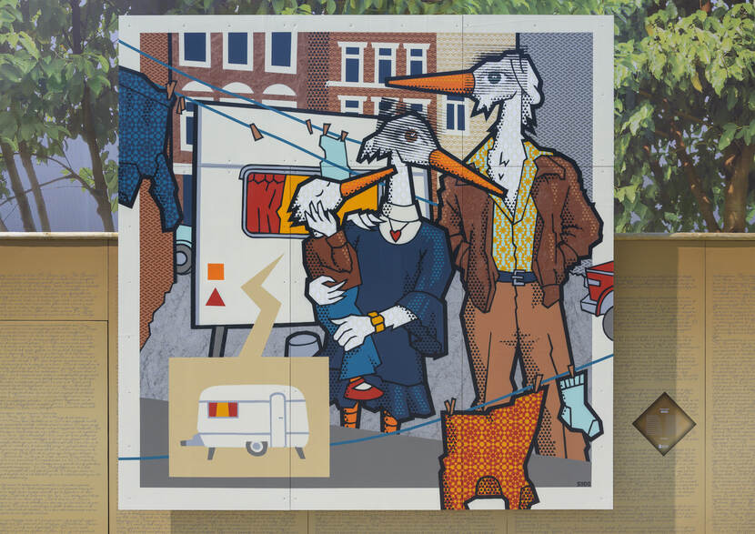 Het werk van SOGO geïnspireerd op een foto van Frederick Linck