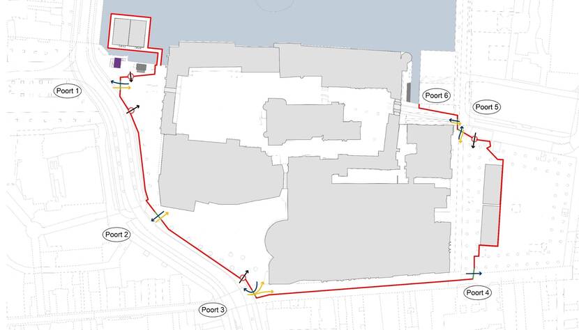 Bouwplaats Binnenhof in de loop van 2024