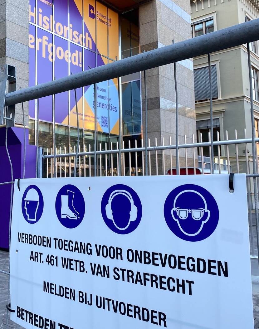 Renovatiewerkzaamheden en veiligheid op het Binnenhof