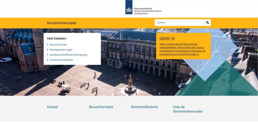 Afbeelding van de homepage van binnenhofrenovatie.nl